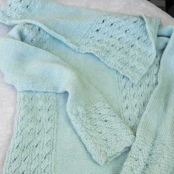 Mint Green Wool /Alpaca Sweater by Buffalo David Bitton - Picture 3 of 6